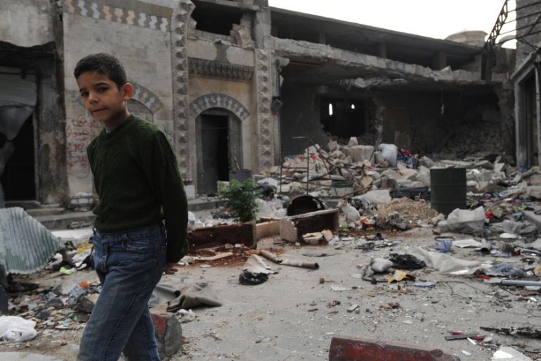 Aleppo destruction