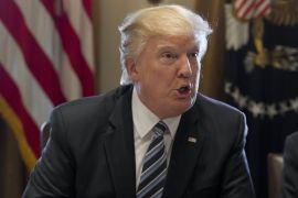 US President Donald J. Trump meets with members of his Cabinet