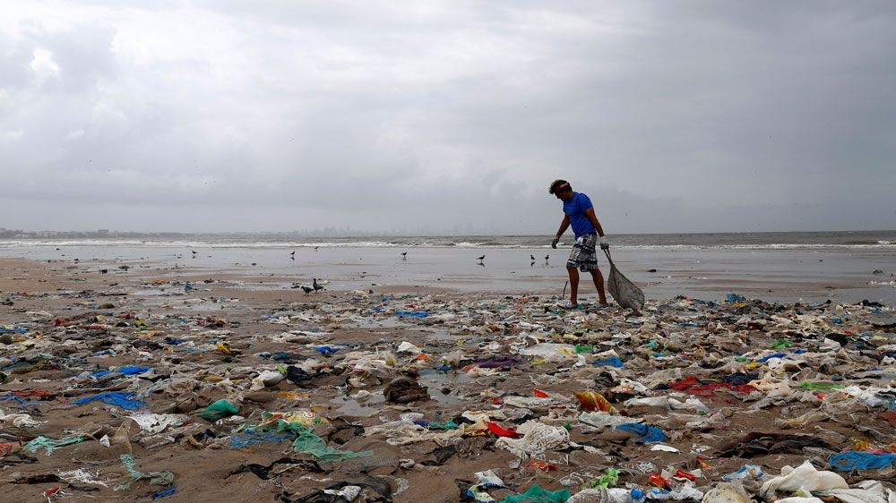 
The Versova beach is one of the dirtiest on Mumbai's 140km long coastline [File: Danish Siddiqui/Reuters]
