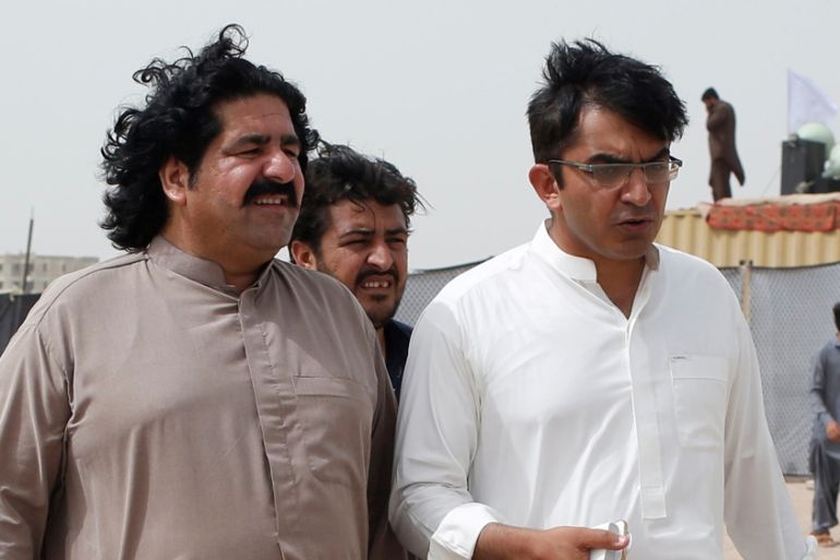 Ali Wazir (L) and Mohsin Dawar