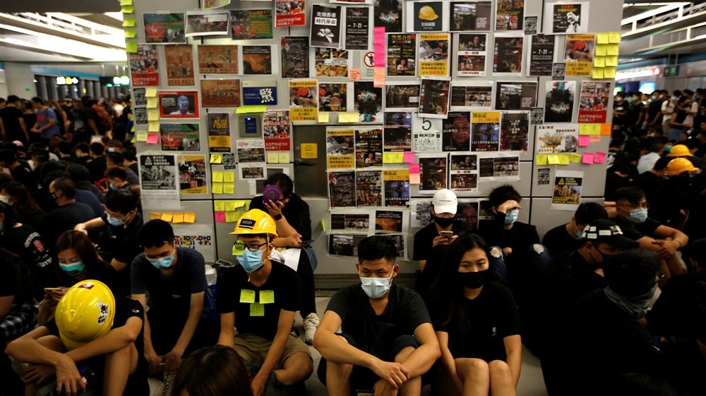 An attack by white-clad men at Yuen Long station in July fuelled anger at the police force because they failed to respond quickly to the incident. A protest at the station took place a month later