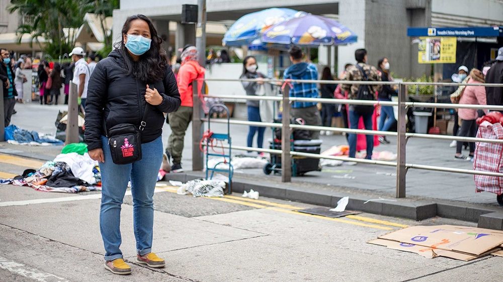Shiela Tebia is the vice chairperson of the group United Filipinos in Hong Kong. She says domestic workers take care of each other