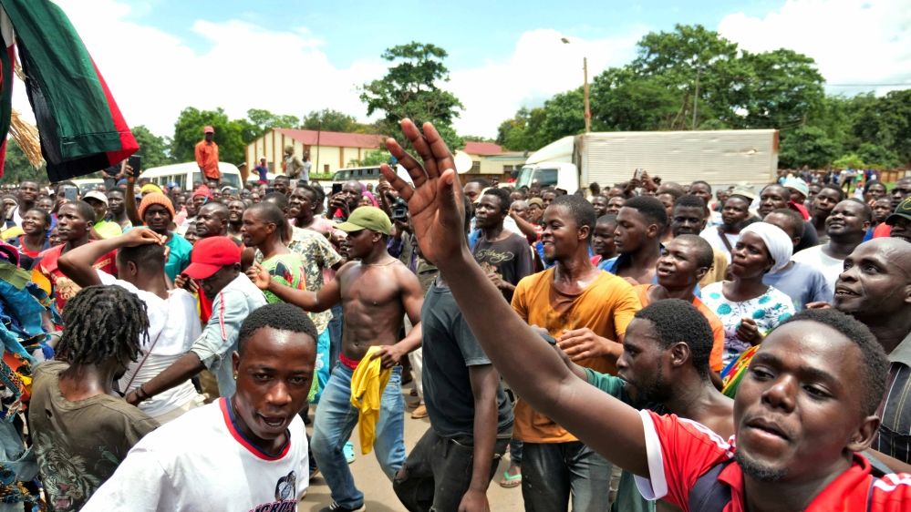 Opposition supporters celebrate in Lilongwe after a court annulled the May 2019 presidential vote that declared Peter Mutharika a winner