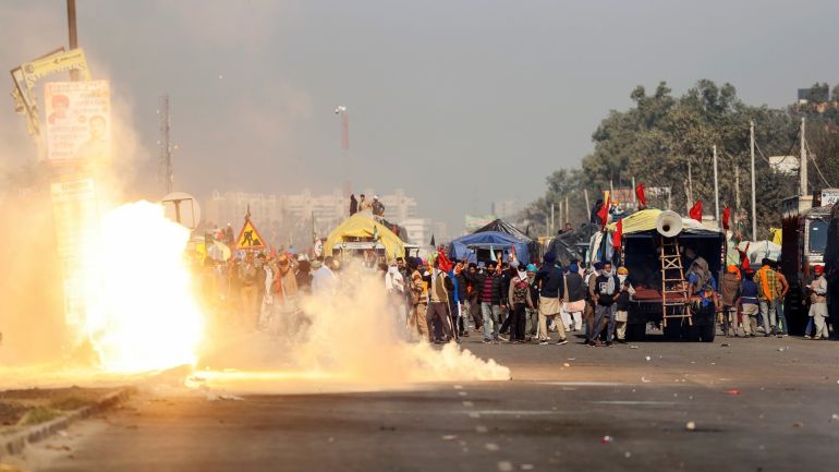 India farmers' protest