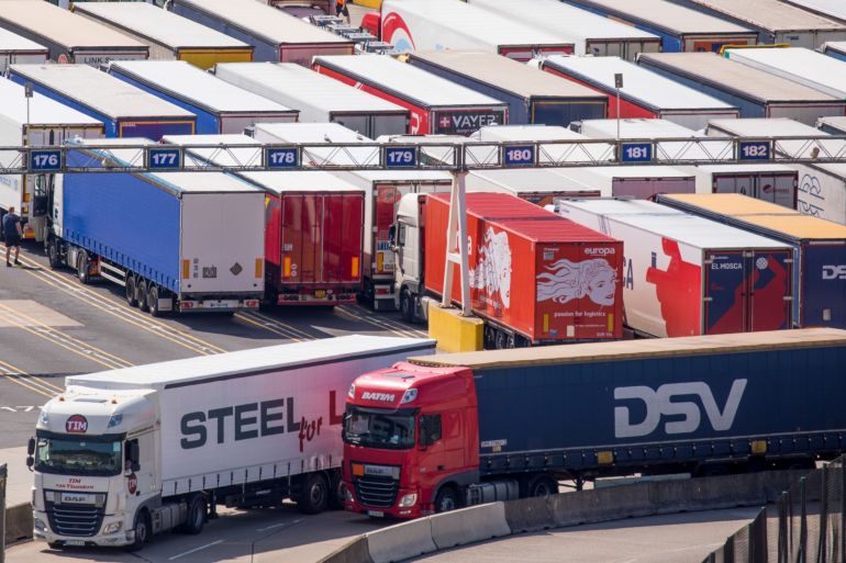 Logistics UK, which has 18,000 corporate members from across the British supply chain, called for rapid COVID-19 testing of truckers leaving the country