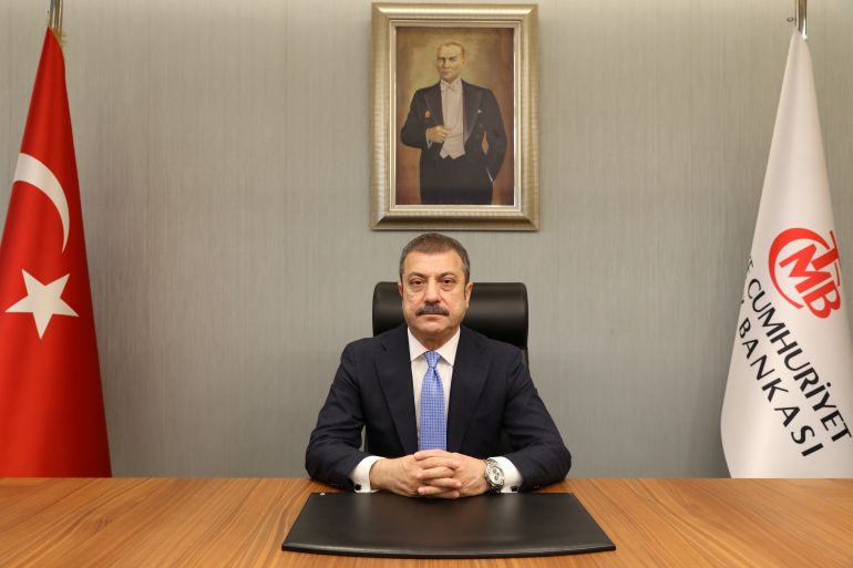 Turkey’s new Central Bank Governor Sahap Kavcioglu [Third party via Reuters]