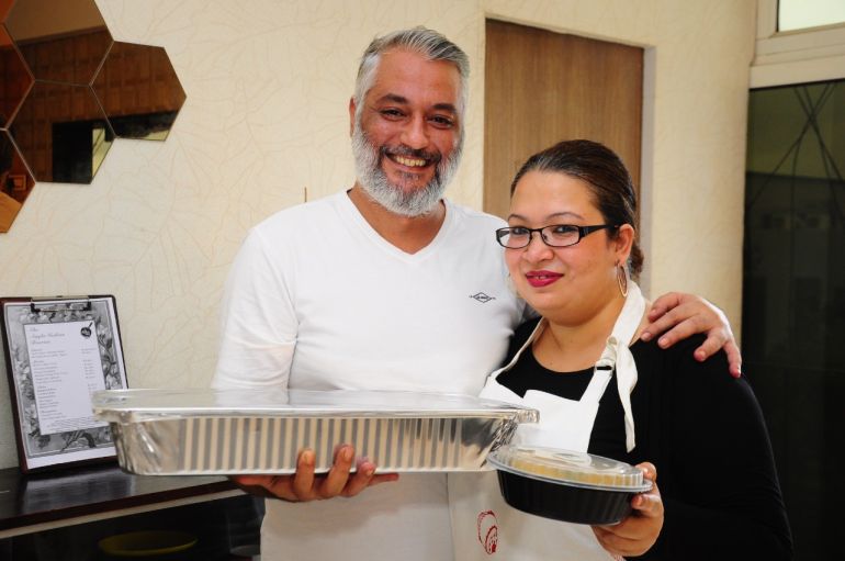 Home chefs Errol Nathan and Roshni Nathan run the Kitchen Table Hyderabad [Courtesy of Roshni Nathan]