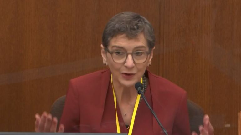 Dr Lindsey Thomas, an assistant medical examiner in the Hennepin County medical examiner’s office said the sheer volume of videos of George Floyd’s arrest helped support Dr Andrew Baker’s findings