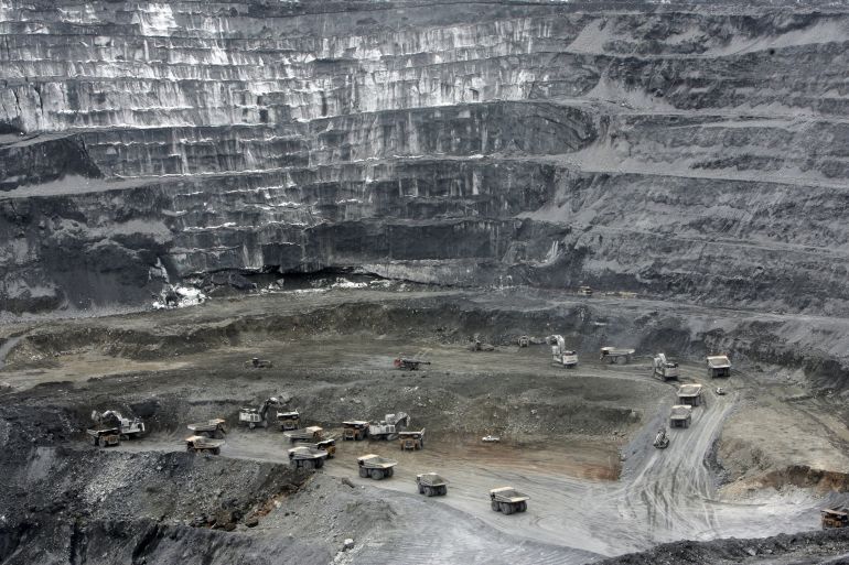 A general view of the Kumtor mine in Kyrgyzstan
