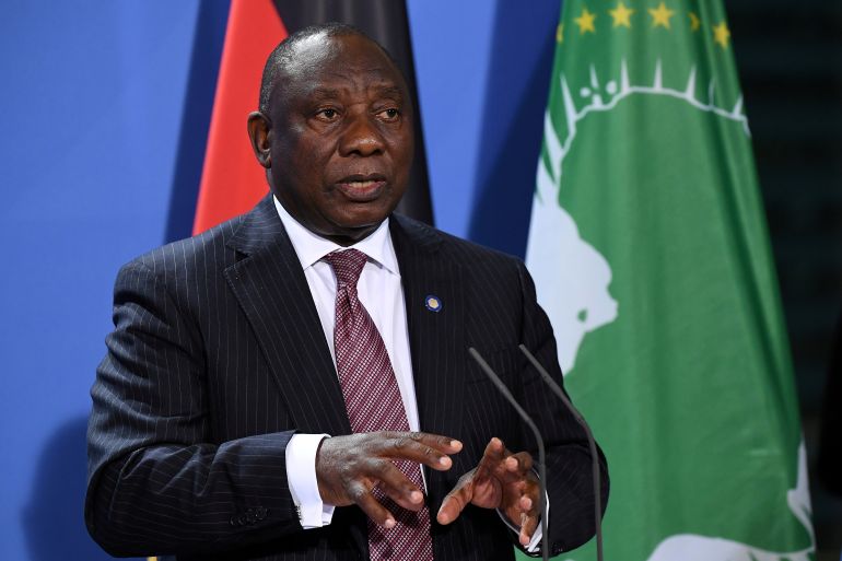 South African President Cyril Ramaphosa