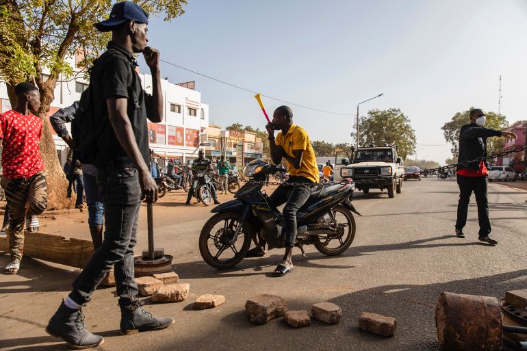 Protestors take to the streets of Burkina Faso's capital Ouagadougou 