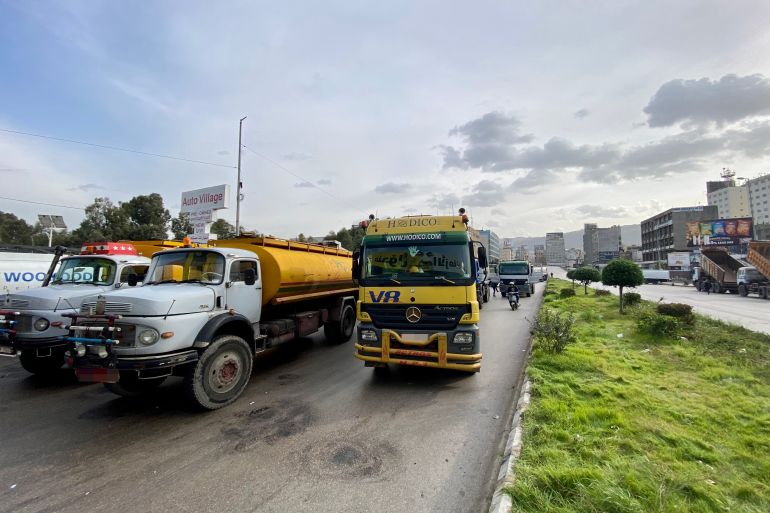 Lebanon transport unions day of rage