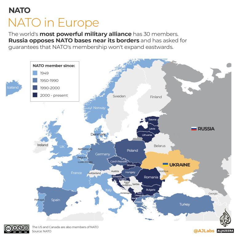 INTERACTIVE- NATO members in Europe expand eastwards