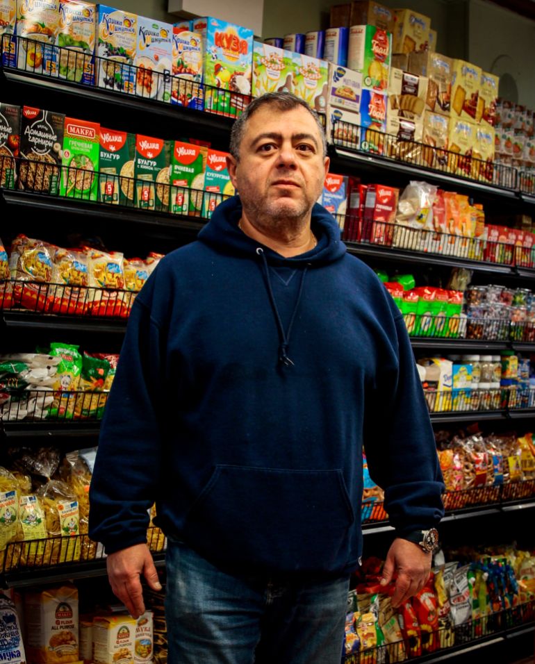 Bobby Rakhman, 51, the owner of the former “Taste of Russia” delicatessen in Brighton Beach. Originally from Odesa, he grew up in this Brooklyn neighborhood.