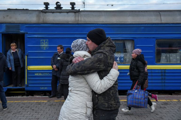 Russian forces’ multipronged attack on Ukraine has sparked a mass exodus from the country