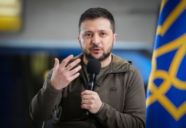 Ukrainian President Volodymyr Zelenskyy says Ukraine will never recognise Crimea as part of Russia