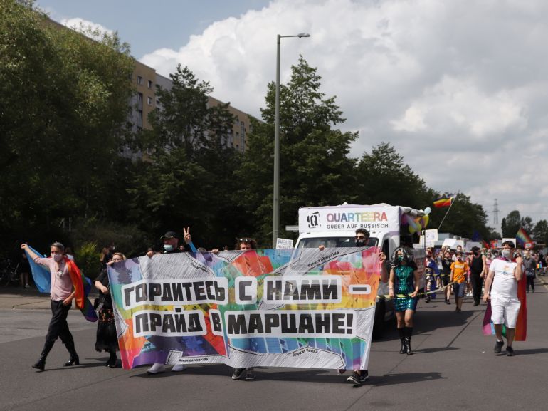 Quarteera, a German volunteer-led organisation supporting the rights of LGBTQ Russian speakers, has been raising awareness about the risks faced by LGBTQ Ukrainians while supporting those fleeing the war in Ukraine as well as Russian exiles [Courtesy: Quarteera]