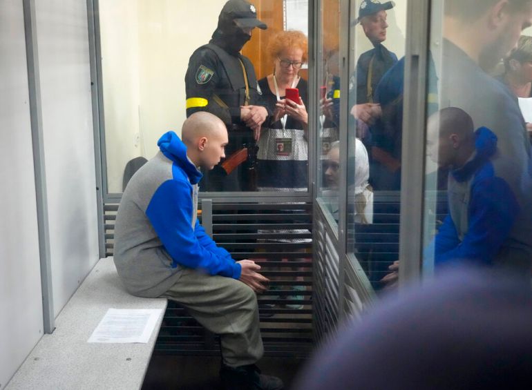 Russian Army Sergeant Shishimarin is accused of shooting to death a 62-year-old civilian