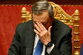 Italy's Prime Minister Mario Draghi