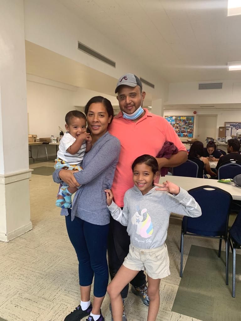 Norelis, 29, and Gilbert, 32, and their two children are planning on going to New York City where they hope to stay in a shelter that would accommodate them as a family
