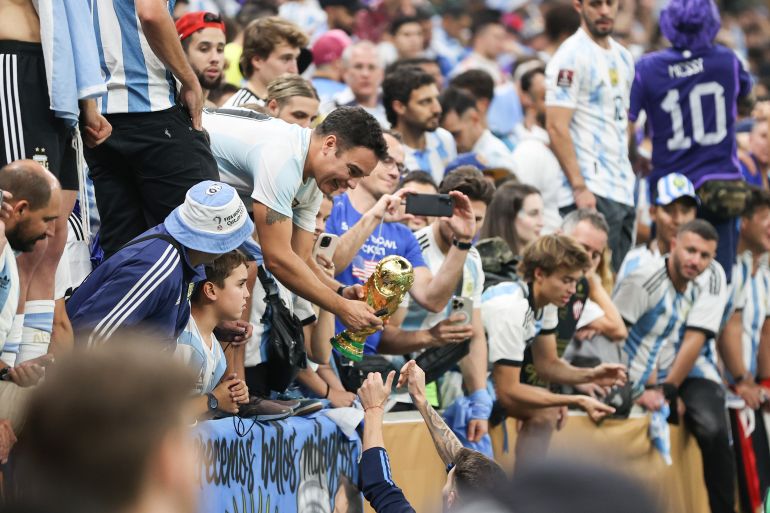 Argentina fans after their side won the World Cup