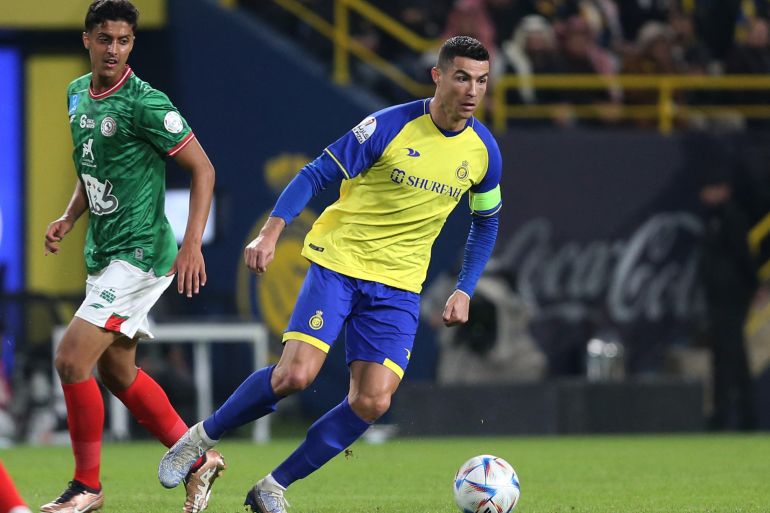 Al Nassr's Cristiano Ronaldo in action