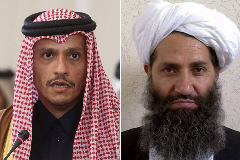 Mohammed bin Abdulrahman Al Thani and Mullah Haibatullah Akhundzada