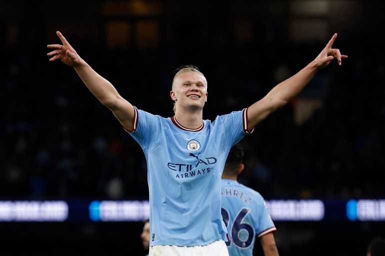 haaland celebrating