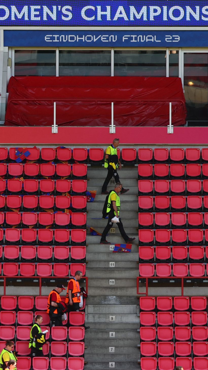 A general view inside the stadium before the Women's Champions League final in June 2023