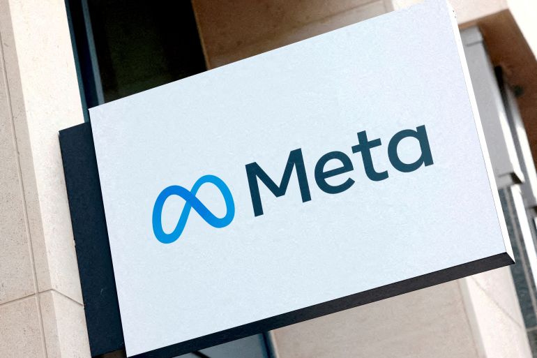 The logo of Meta