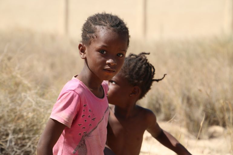 Children are among the refugees and migrants who have been bussed to the desert near Tunisia’s borders with Libya and Algeria and left there without food, water or phones