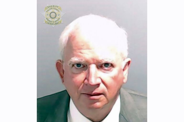 Eastman is the former dean of Chapman University Law School [Fulton County Sheriff’s Office via AP Photo]