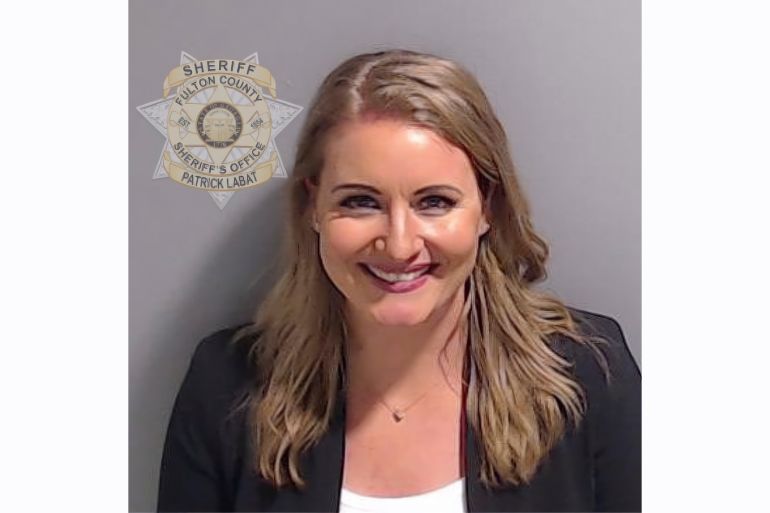 Ellis turned herself in on August 23, 2023 [Fulton County Sheriff’s Office via AP Photo]