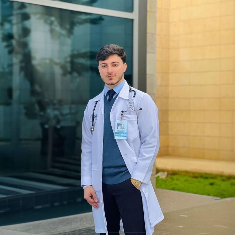 Lulu, 21, is one of dozens of Palestinian medics working to save lives in Gaza [Courtesy of Izedine Lulu]