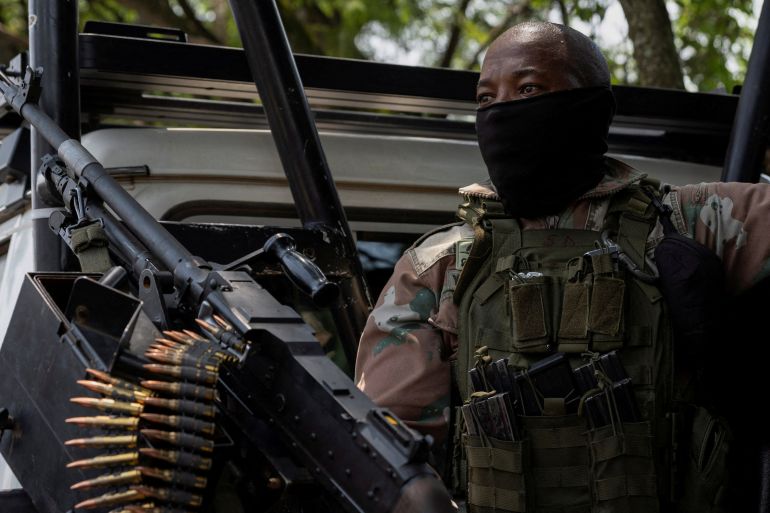 A member of the South African National Defence Force.