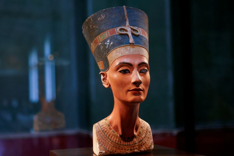 The bust of Queen Nefertiti pictured in Berlin