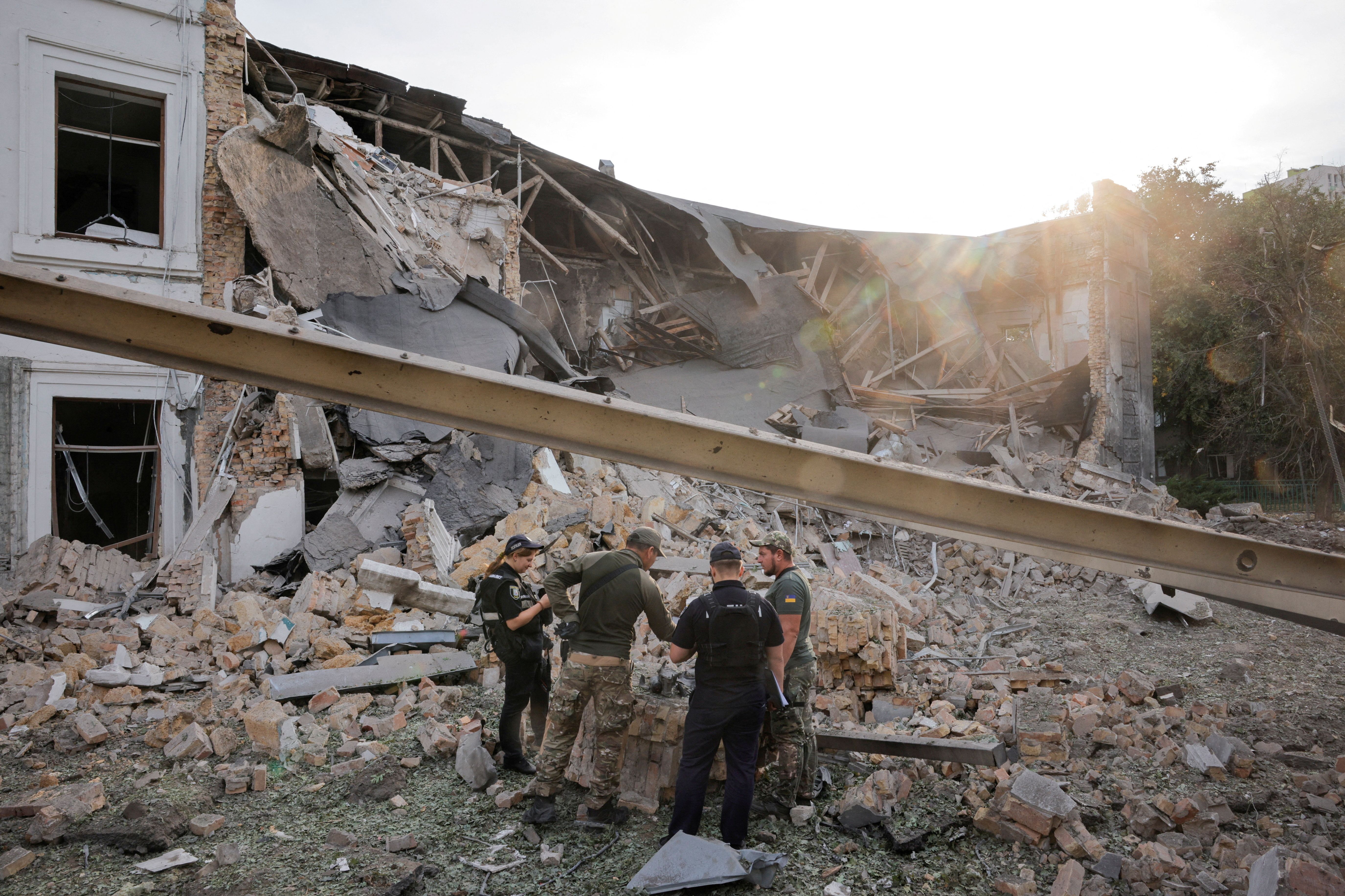 Russia launches a barrage of drones and missiles at Kyiv