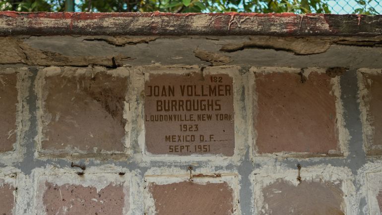 The final resting place of Joan Vollmer who was killed by her husband William Burroughs
