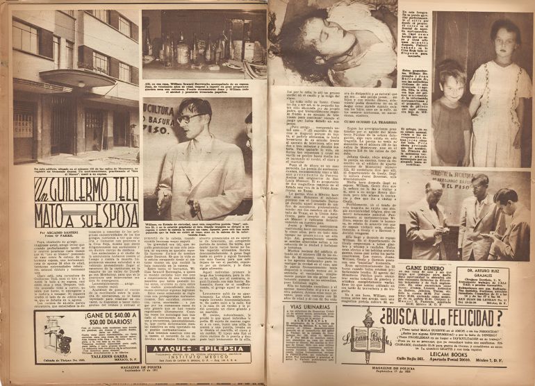 The killing was featured in several Mexican newspapers and scandal sheets [reprint from Magazine de Policia (no longer in publication)]