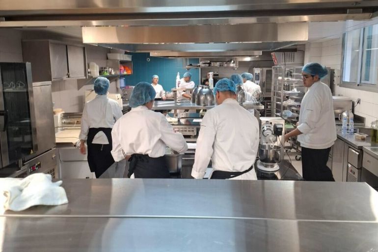Salem studies culinary management classes and was attending courses in person during the war