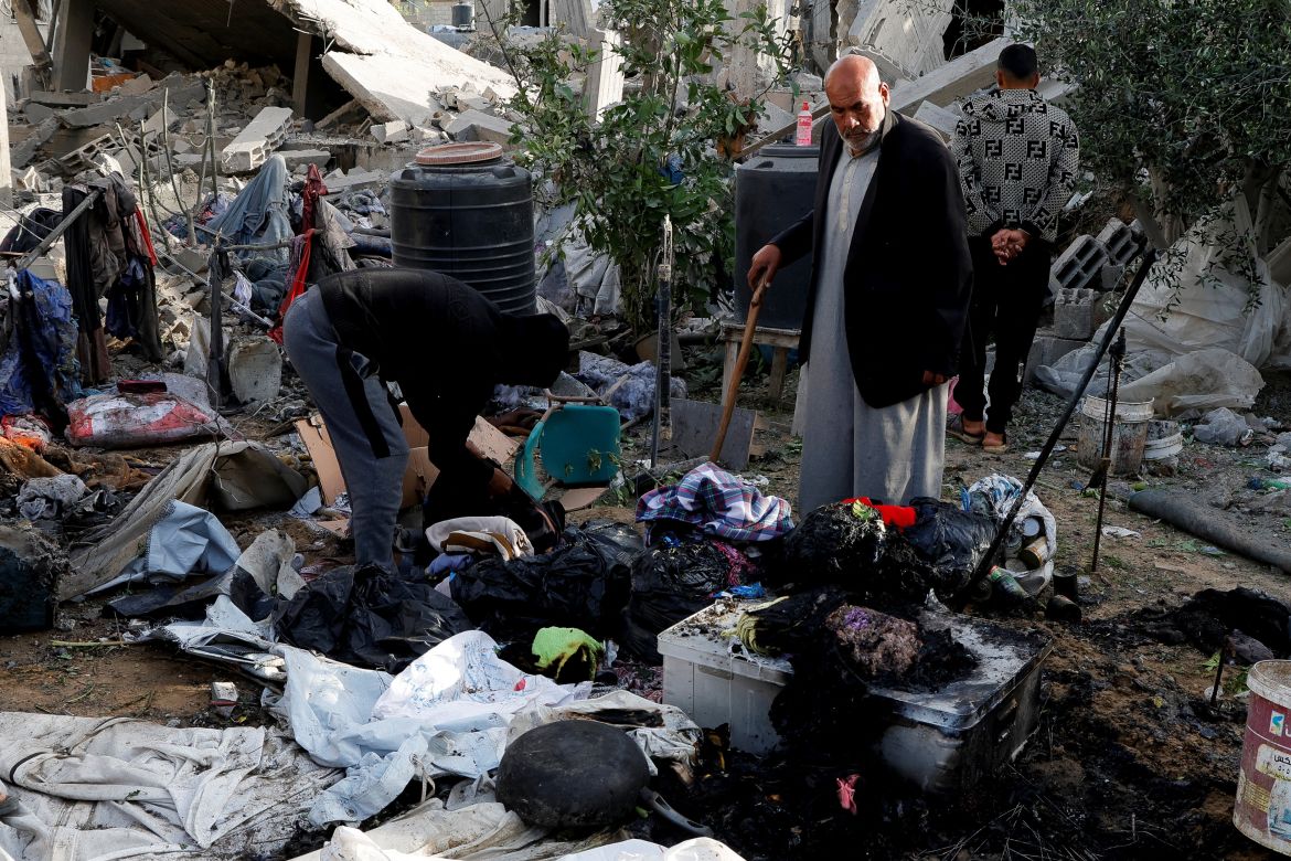Overnight Israeli attacks hit tent shelters, homes in southern Gaza