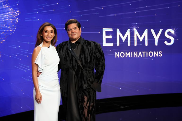 Harvey Guillén and Brenda Song present the 77th Emmy Awards Nominations Announcements