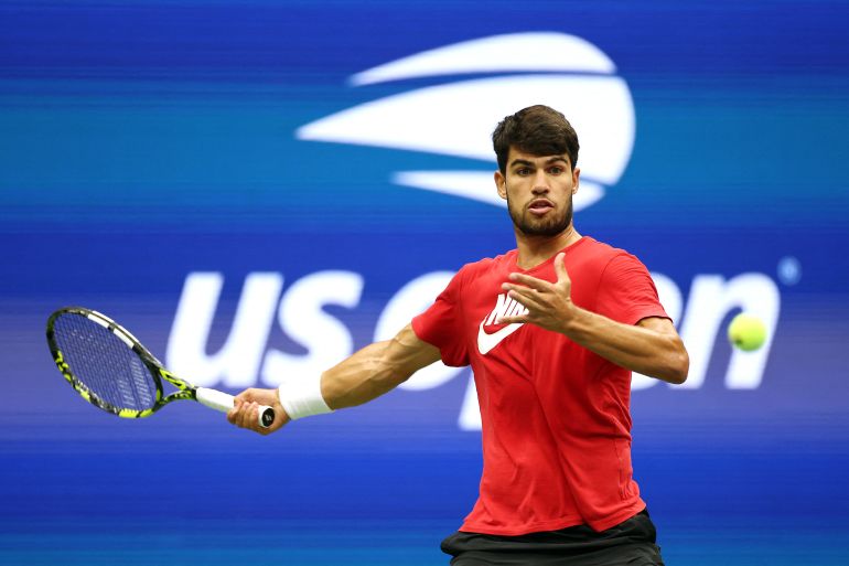 Carlos Alcaraz will look to win his second US Open title, having won his maiden Grand Slam at New York in 2022 [Sarah Stier/ Getty Images via AFP]