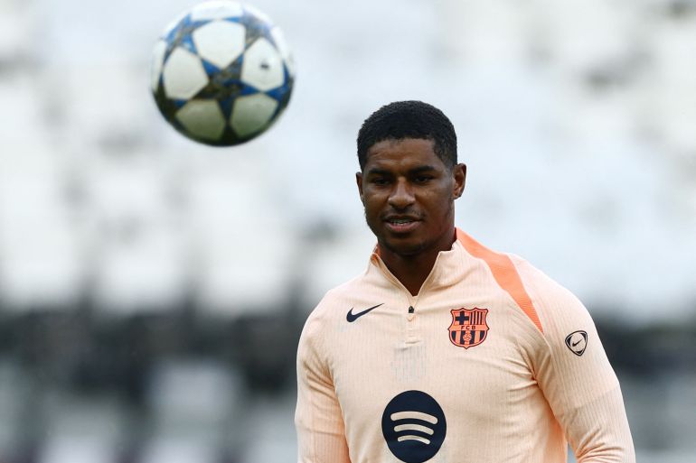 Barcelona's Marcus Rashford