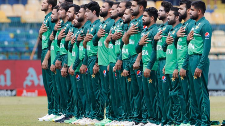 Pakistan players react.