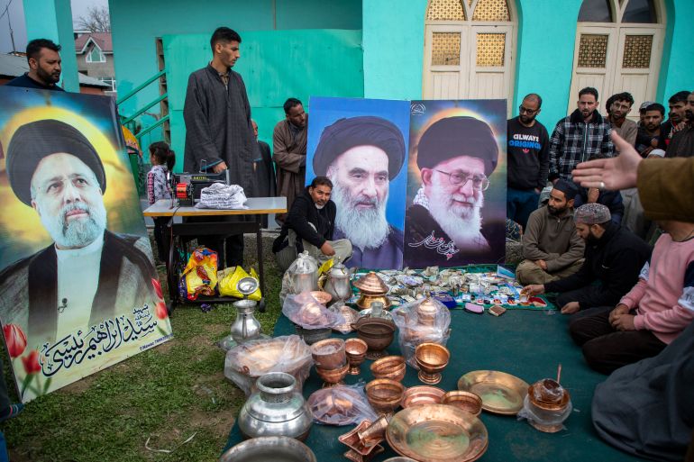 Kashmiris in a collection drive, with utensils and cash donated.