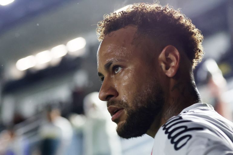 Santos' Neymar in Brazil league