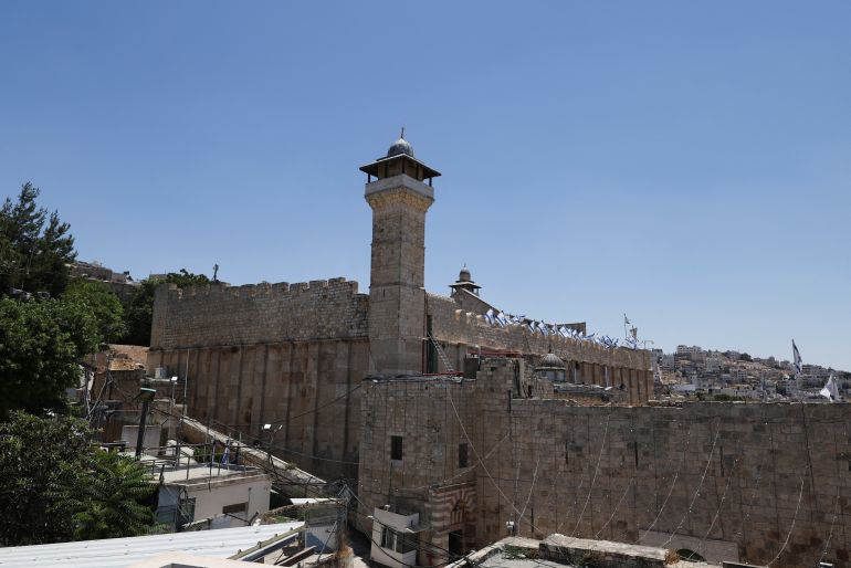 Ibrahimi Mosque, also known as the Cave of the Patriarchs, stands in the old city of Hebron, in the Israeli-occupied West Bank, on June 17, 2026