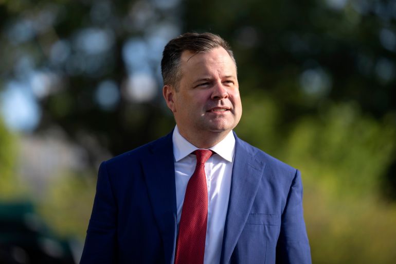 FILE - Director of the Federal Housing Finance Agency Bill Pulte walks outside the White House, Tuesday, Sept. 2, 2025, in Washington. (AP Photo/Mark Schiefelbein, File)