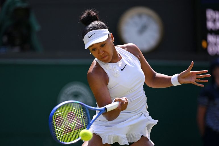 Naomi Osaka in action.
